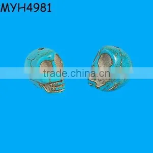 Resin Green Skull Beads as Gifts&crafts thumbnail-1