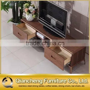 Pine Wood New Design Modern TV Cabinet With Drawers thumbnail-1
