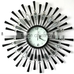 60*60CM Metal Diamond Craft Wall Clock With CE thumbnail-1