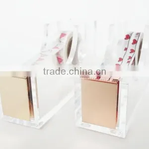 Custom Clear Acrylic Rose Gold Stationery School Supplies/Stationery Set thumbnail-5