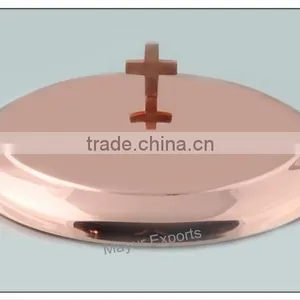 Stainless Steel Communion Tray Lid- Copper Plated thumbnail-1