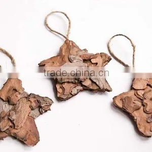 Natural Wooden Hanging Christmas Ornaments Decoration thumbnail-4