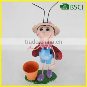 Cute Iron Ladybird Ornament Gardenyard thumbnail-1
