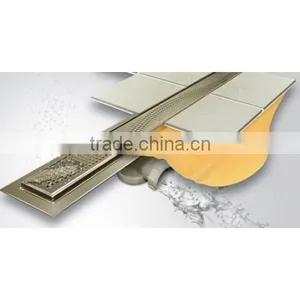 High Quality 304 316 Tile Insert Linear Shower Drains Bathroom Floor Drains thumbnail-2