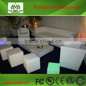 Plastic Battery Operated Led Chair Illuminated Glowing Square thumbnail-1