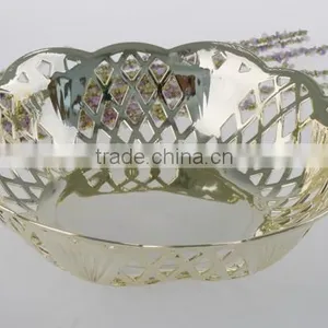 Wholesale Mirror Silver Basket thumbnail-1
