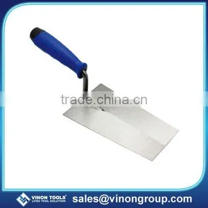 Carbon Steel Bucket Trowel, BrickTrowel With Soft Grip thumbnail-1