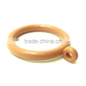 Rod Pole Plastic Curtain Ring Light Brown, ID34mm/OD46mm & ID26mm/OD33mm thumbnail-3