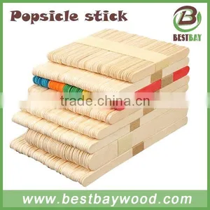 China Manufacturer Wooden Bulk Popsicle Stick 114mm thumbnail-3