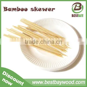 Dispoable Party Picnic Bamboo Kabob Meat Skewer 40cm With Custom Logo thumbnail-6