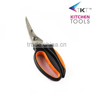 PP+TPR Handle Stainless Steel Chicken Bone Scissors thumbnail-1