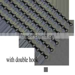 12mm Black Double Hook Size Aluminum Insect Curtain Chain thumbnail-2