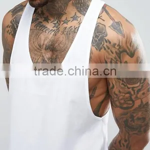 High Quality New Design Summer Cooling Custom White Color Gym Wear Comfortable Cotton Spandex Casual Men's Sport Vest thumbnail-3
