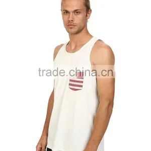 Mens Custom Bodybuilding Stringer Vest With Pocket thumbnail-2