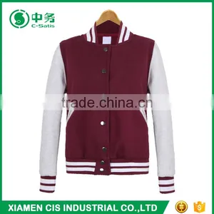 Wholesale Multi Color Korean Style Stand Collar Slim Fit Mens Blank Baseball Jacket thumbnail-3