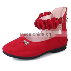 Zm50302b Girls Roman Single Shoe Spring and Autumn New Style Suede Kid Shoes thumbnail-4