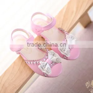 F10012E Girls Shoes Fish Mouth Design Bowknot Wholesale Shoes thumbnail-3
