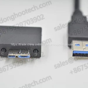 Industrial USB 3.0 Bus Cable The Micro B Right Exit With Recessed Screws thumbnail-1