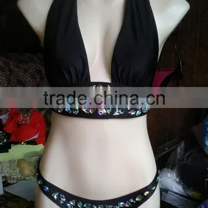 M882 Runwaylover2016 Ladies Latest Diamond Split Bikini Swimwear thumbnail-6