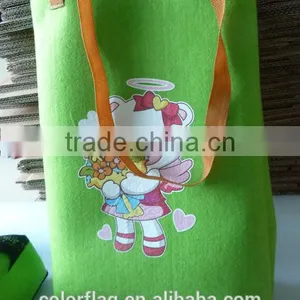 Handmade Felt Bag, Custom Handmade Felt Bag, Green Handmade Felt Bag thumbnail-1