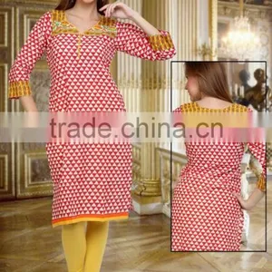 Cotton Kurti Designs for Women thumbnail-6