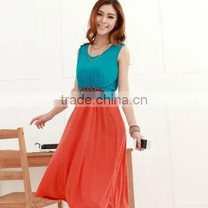 Brilliantly Color Women Long Dresses Fashion 2013 thumbnail-1