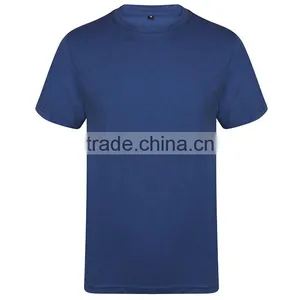 Guangzhou Shandao OEM Factory Summer Plain O-neck Short Sleeve 180g 40% Cotton 60% Polyster Custom Athletic Fit Shirt thumbnail-5