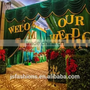Wedding Backdrop Sparkly Photo Booth Backdrop Gold Sequin Fabric Gold Wedding Curtain With Detachable Swag thumbnail-4
