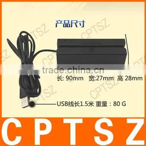 Mini Three Track Magnetic Stripe Card Reader Usb Card Reader Full (USB) thumbnail-6