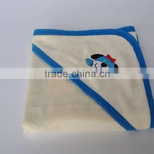 100% Bamboo Baby Hooded Bath Towel Blanket thumbnail-5