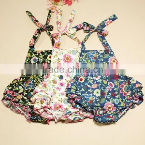 Wholesale Summer Printed Sling Ruffled Petti Playsuit Jumpsuit thumbnail-2