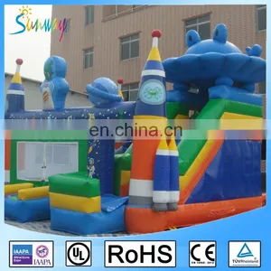 Inflatable Cute Sea World Inflatable Bouncers for Kids Play Cartoon Inflatable Bouncy Combo Slide thumbnail-2