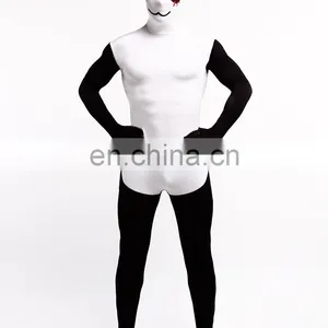Black & White Chinese Panda Spandex Lycra Zentai Suits Animal Cosplay Costume thumbnail-2