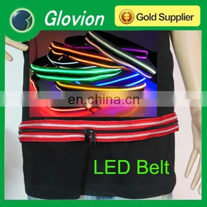 NEW Led Light Belt Glow in the Dark Belt Glowing Belt for Sports Logo Printing is Available thumbnail-1