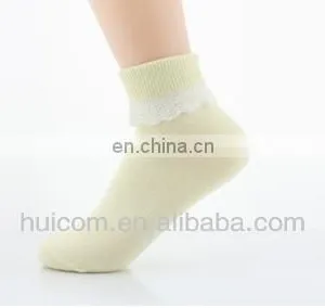 Ladies Stylish Socks With White Lace thumbnail-1