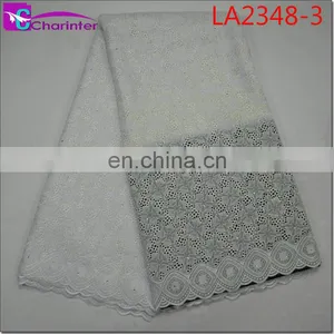 High Quality Sale Well African Swiss Big Voile Lace Fabircs LA2348 thumbnail-4
