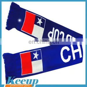 New Zealand Soccer Fans Embroidered Scarf for Promotional thumbnail-3