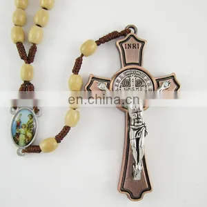 3 Inch Antique Copper Plated Crucifix Cross Pendant thumbnail-1