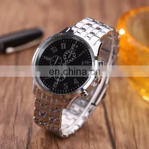 Wholesale Factory Stainless Steel Watch Silver Quartz Watch thumbnail-3