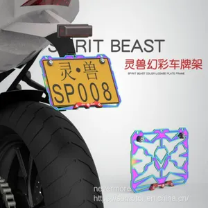 Spirit Beast Motorcycle Modified Registration Plate Holder Universal for Most Motor L5 thumbnail-2
