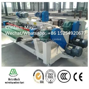 Dual Power High Speed Wood Veneer 4ft Spindle Less Peeling Machine thumbnail-3