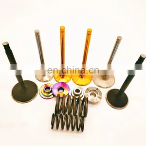 Stainless Steel Black Nitrided 1mm Oversize Guide For BMW E90 E82 F01 3.0 N54b30 N54 Supertech Intake Exhaust Engine Valve Set thumbnail-2
