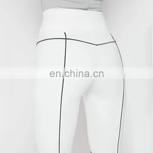 LAITE TR2017 Ins Hot Sales Women New Styles Fashion Stripe Sexy Pants Ladies Reflection Bodycon Trousers Women Clothing thumbnail-6