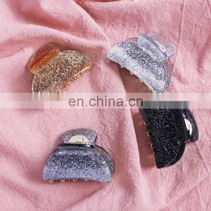 Glitter Colorful Girls Hairpins Crab Hair Claw Clamp Women Barrettes Scrub Hair Clips Hairgrip Hair Accessories Headwear thumbnail-5