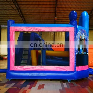 Ice and Snow World Inflatable Jump and Slide Bouncer Castle ,Inflatable Printing Cartoon Bouncer For Commercial thumbnail-4