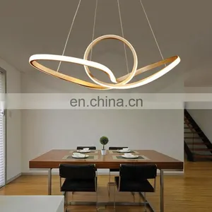 Tpstarlite Factory Direct Unique Shape Gold Custom Living Room Modern Pendant Lighting Chandelier thumbnail-2