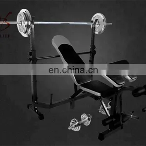 Adjustable Squat Rack With Weightlifting Bench Press thumbnail-5