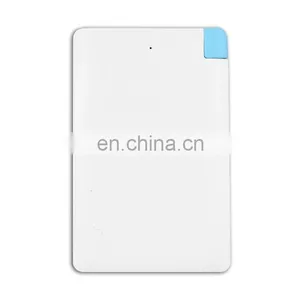 Slim 2500mAh Power Bank Self Charging Cable Card Usb Power Charger thumbnail-2