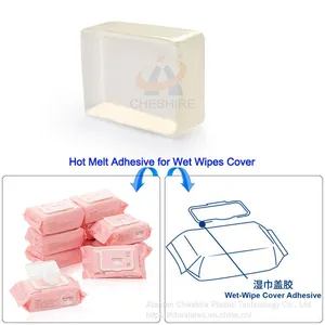 Wet Tissue Lid Glue Colorless Transparent Tissue Paper Box Hot Melt Pressure Sensitive Adhesive for Wet Wipe Lid Cap thumbnail-1