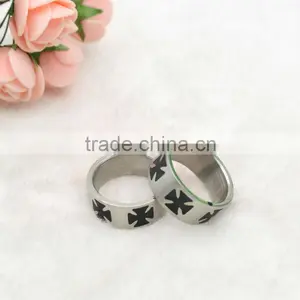 Religous Cross Stainless Steel Ring thumbnail-1